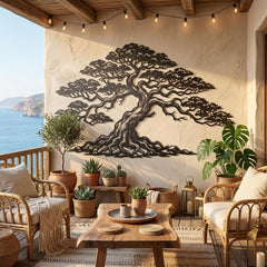 Bonsai Tree Metal Wall Art