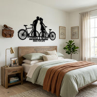 Couple Bike Metal Wall Decor