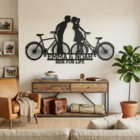 Couple Bike Metal Wall Decor