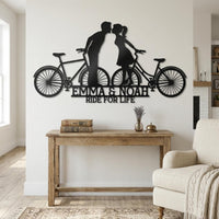 Couple Bike Metal Wall Decor