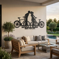 Couple Bike Metal Wall Decor