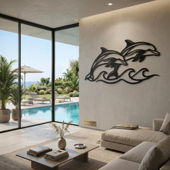Dolphin Metal Wall Decor