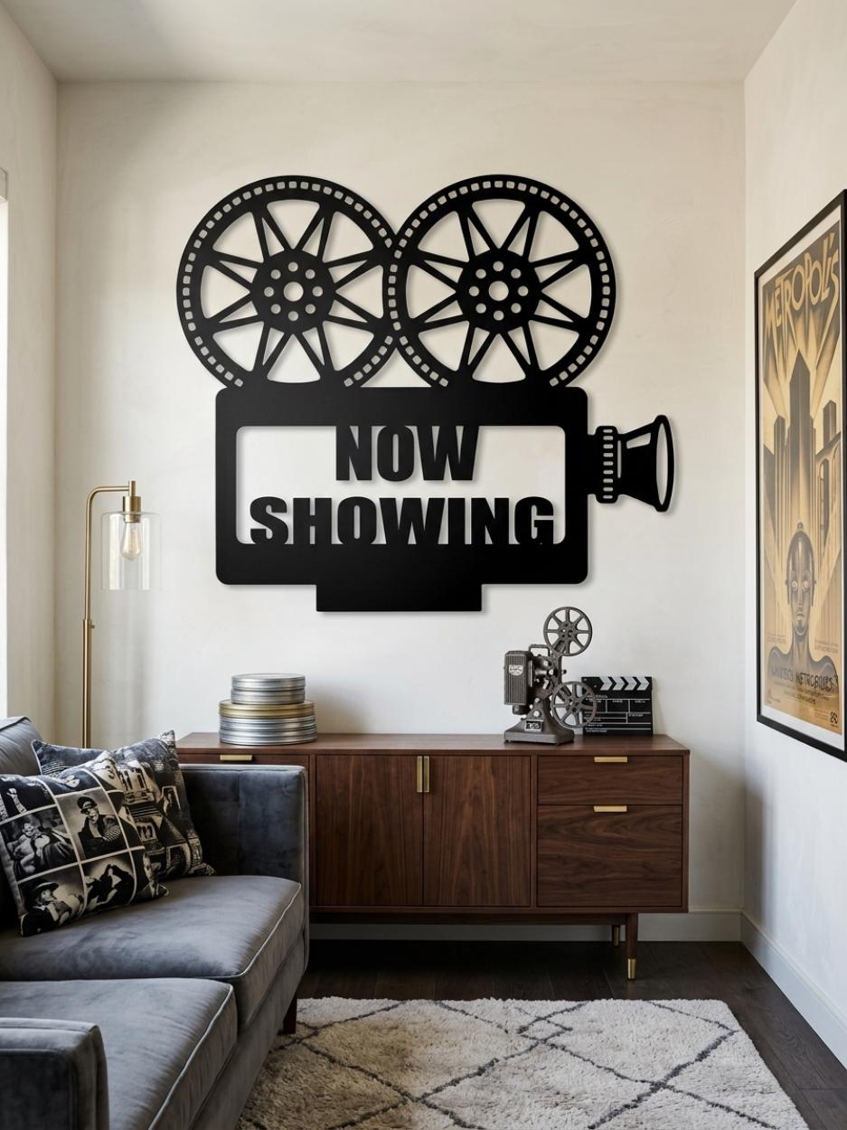 Now Showing Metal Sign