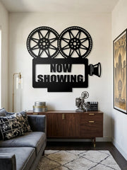 Now Showing Metal Sign