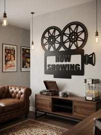 Now Showing Metal Sign