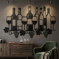 Wine Celler Metal Wall Decor