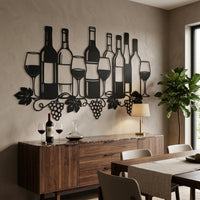 Wine Celler Metal Wall Decor