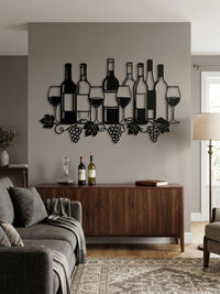 Wine Celler Metal Wall Decor