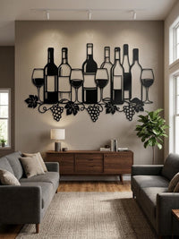 Wine Celler Metal Wall Decor