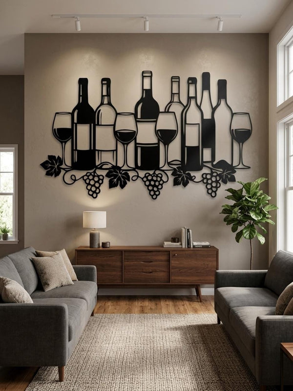 Wine Celler Metal Wall Decor