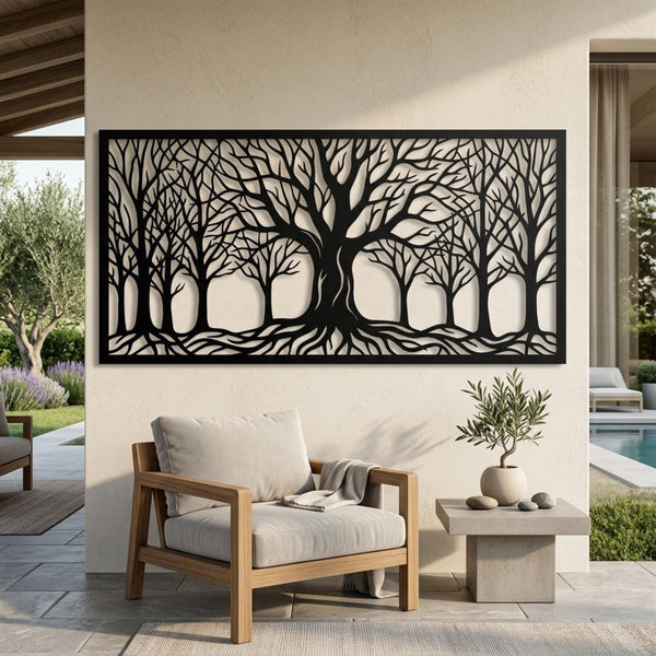 Large Tree Metal Wall Decor
