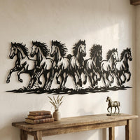 Galloping Horses Metal Wall Decor