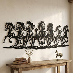 Galloping Horses Metal Wall Decor
