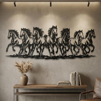 Galloping Horses Metal Wall Decor