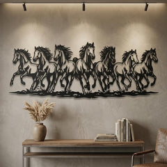 Galloping Horses Metal Wall Decor