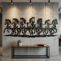 Galloping Horses Metal Wall Decor