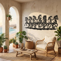 Galloping Horses Metal Wall Decor