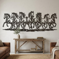 Galloping Horses Metal Wall Decor
