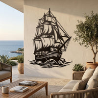 Sailboat Metal Wall Decor