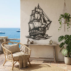 Sailboat Metal Wall Decor