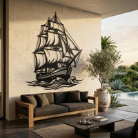 Sailboat Metal Wall Decor