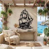 Sailboat Metal Wall Decor