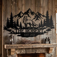 Fox Outdoor Metal Wall Art
