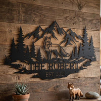 Fox Outdoor Metal Wall Art