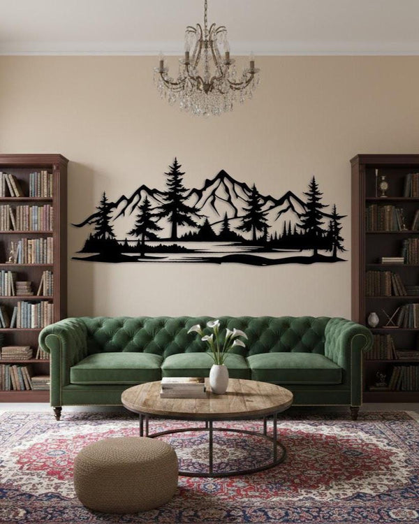 Mountain Metal Wall Decor
