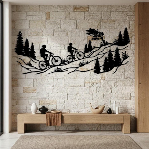 Mountain Bike Metal Wall Decor