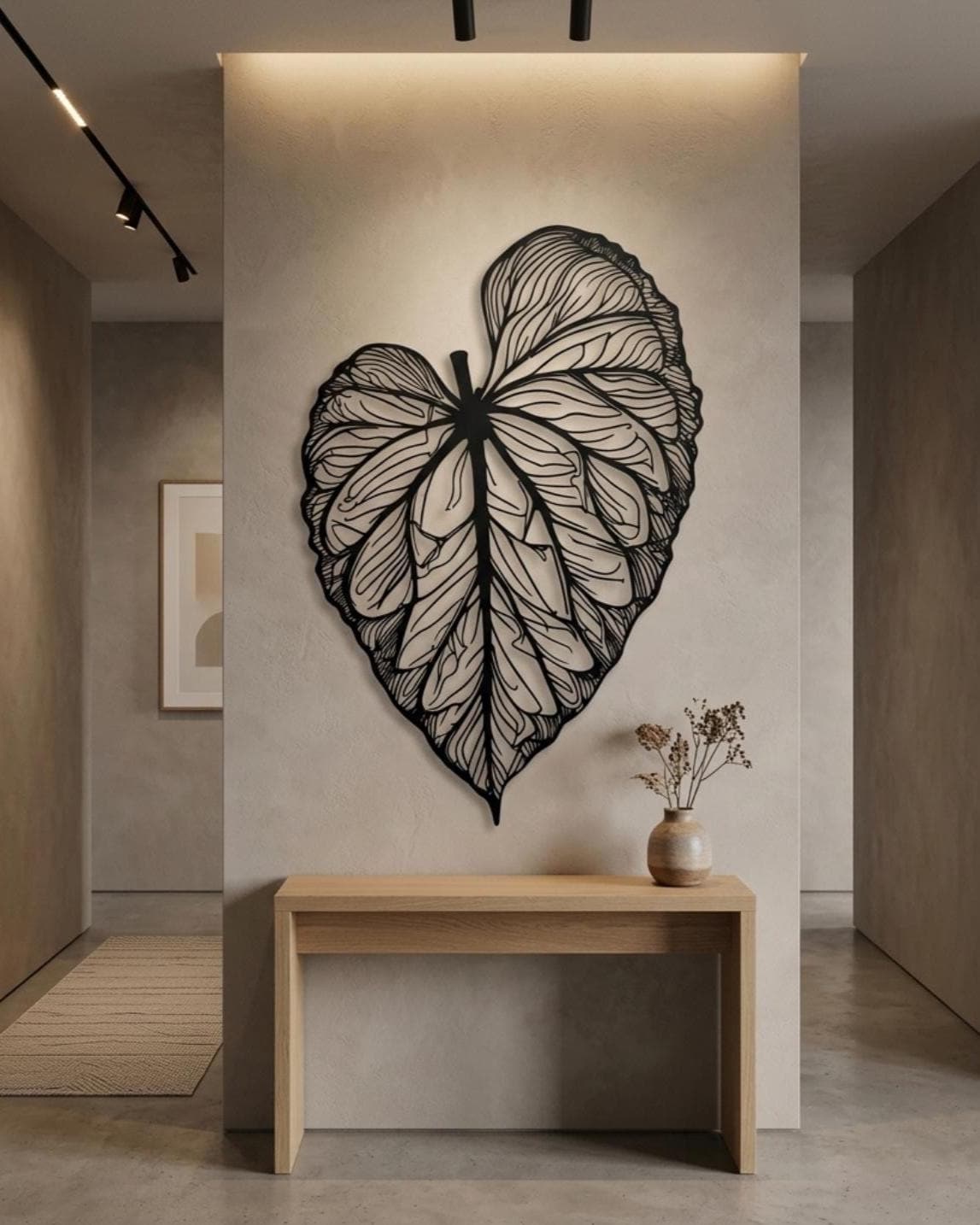 tropical leaf wall art