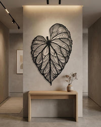 tropical leaf wall art