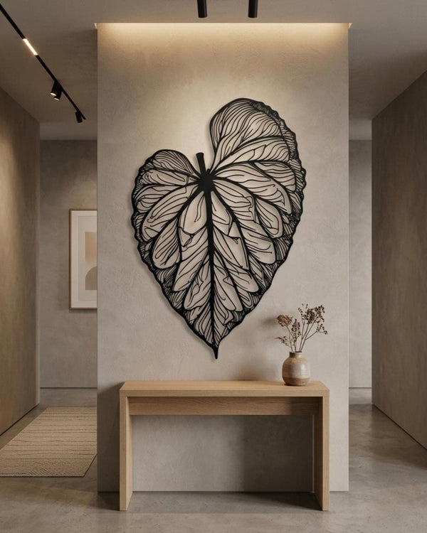 tropical leaf wall art
