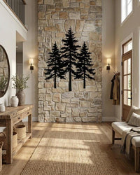 Pine Tree Metal Wall Decor
