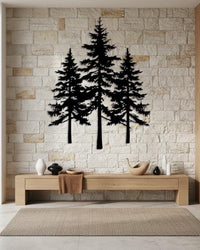 Pine Tree Metal Wall Decor
