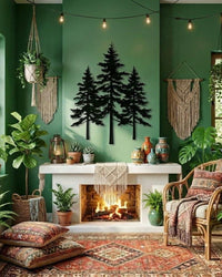 Pine Tree Metal Wall Decor