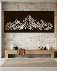 Minimalist Mountain Metal Wall Decor
