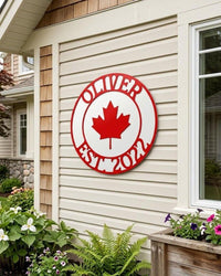 Custom Canada Family Name Sign