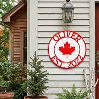 Custom Canada Family Name Sign