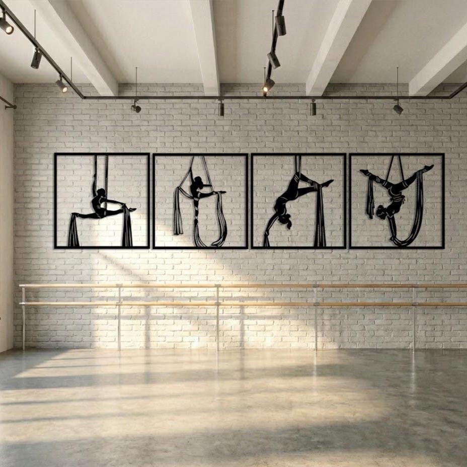 Aerial Silk Metal Wall Art