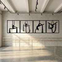 Aerial Silk Metal Wall Art