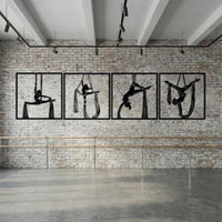 Aerial Silk Metal Wall Art