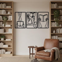 Minimalist Book Lover Wall Art Sets