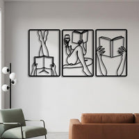 Minimalist Book Lover Wall Art Sets