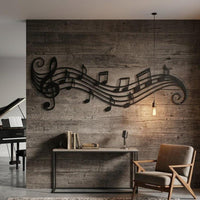 Musical Notes Metal Wall Art