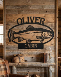 Fishing Cabin Sign