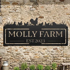 Chicken Farm Sign Custom