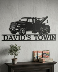 Tow Truck Metal Wall Art