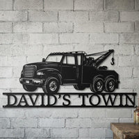 Tow Truck Metal Wall Art
