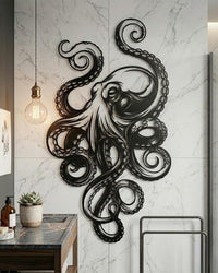 Octopus Metal Wall Art